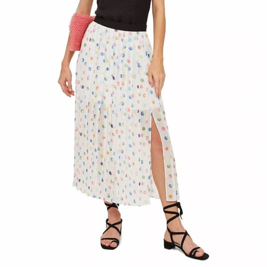 Topshop - Pleated Polka Dot Skirt