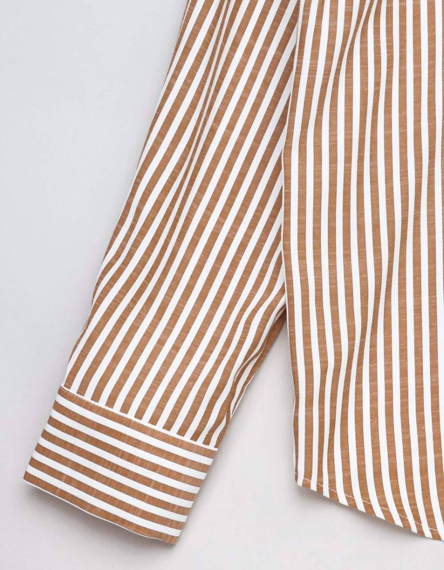 By Together Women's Vincent Button Down in brown - women's shirt - alternate view