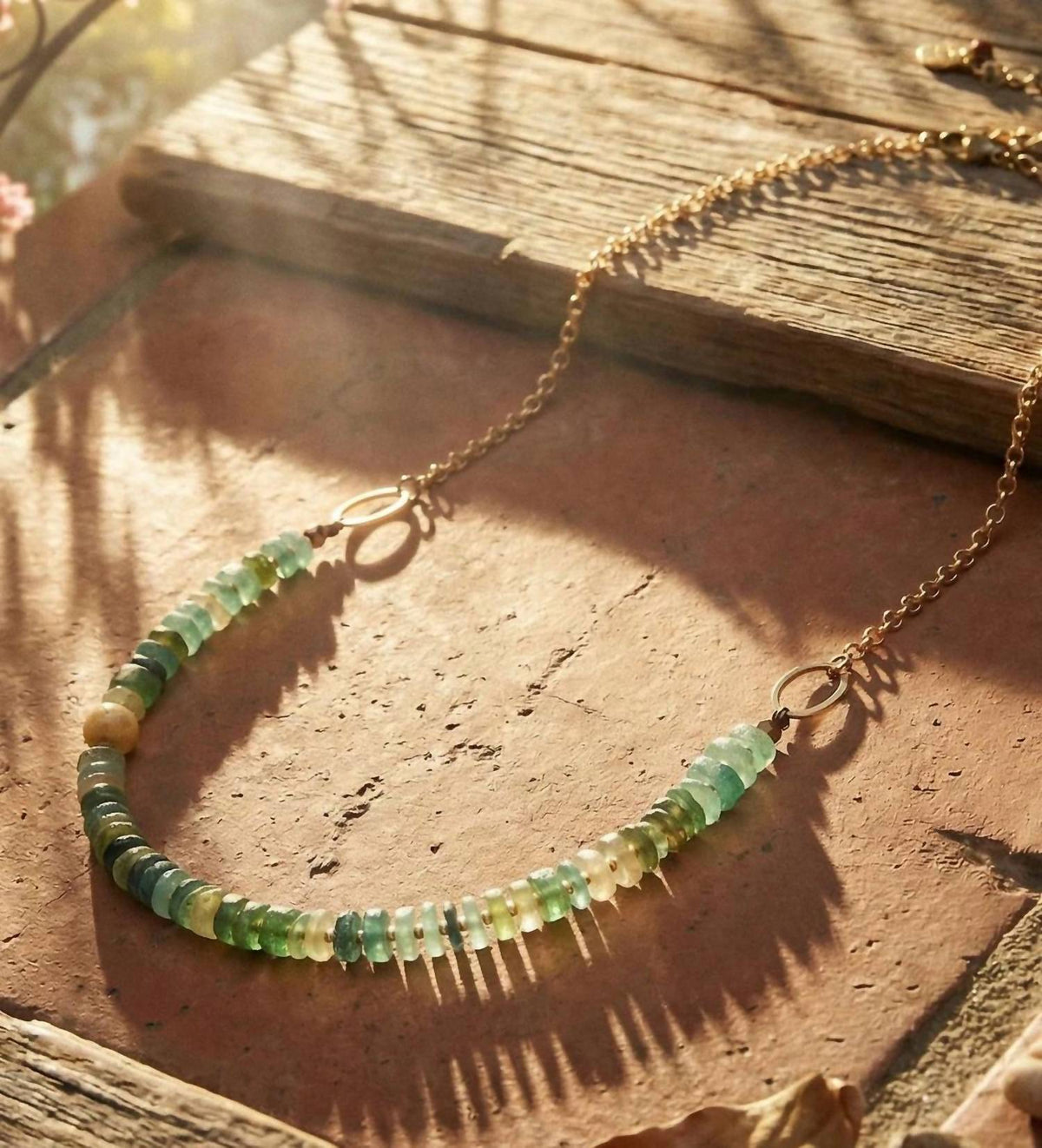 Anne Vaughan - Women's Antique Crystal And Gemstone Beaded Necklace