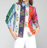 Vilagallo - Isa Color Block Blouse