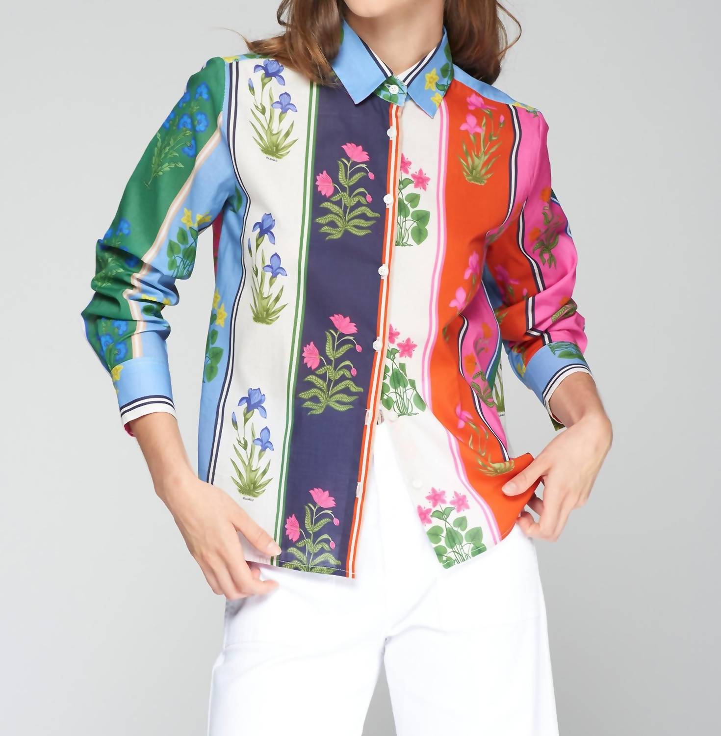 Vilagallo - Isa Color Block Blouse
