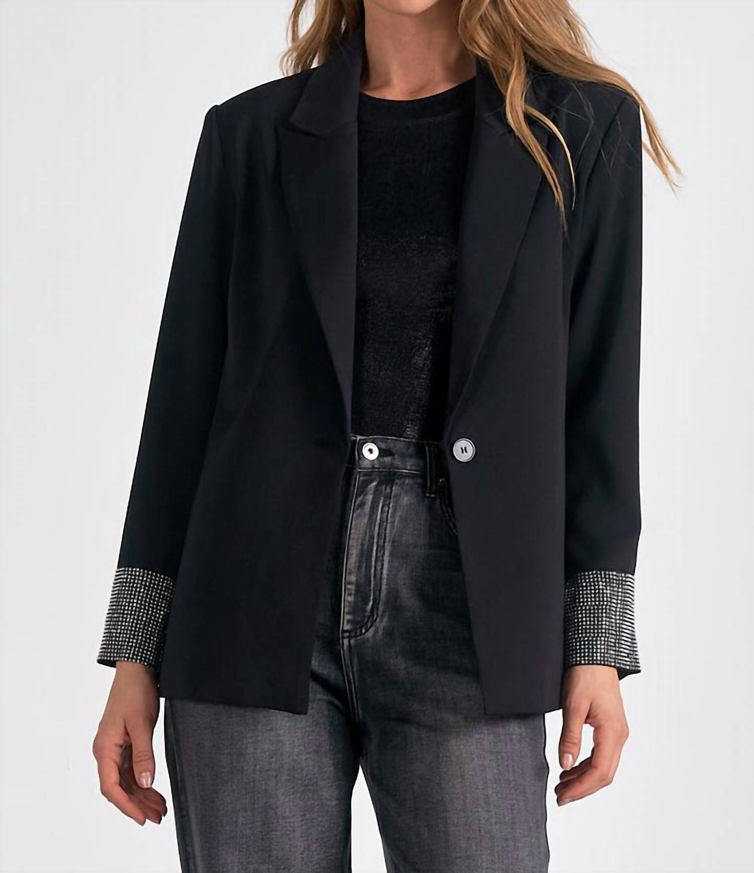 Elan - RHINESTONE SLEEVE JACKET