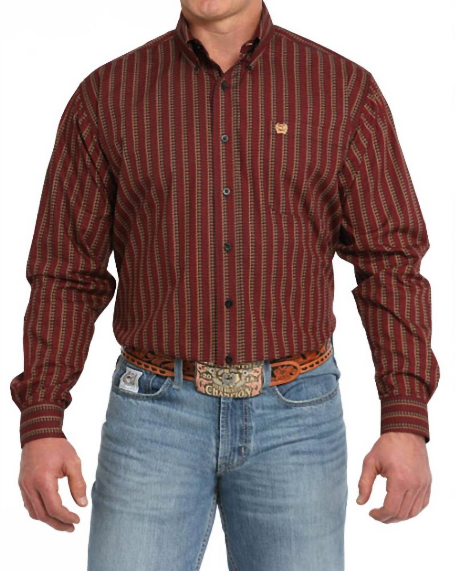 Cinch - Men's Shotgun Shell Print Button Down Western Shirt