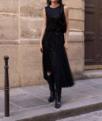 Choklate Paris - Ambre Tulle & Sequin Midi Skirt
