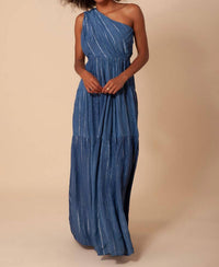 Hale Bob - Charlize Solid One Shoulder Maxi Dress