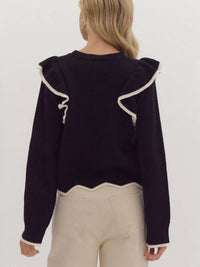 Entro - Ruffle Detail Sweater