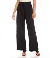 Karen Kane Banks High Waist Pleated Pants in black - women's pants