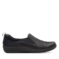 Clarks Women's Cloudsteppers Sillian Paz Slip-on Shoes in black - women's flats - alternate view