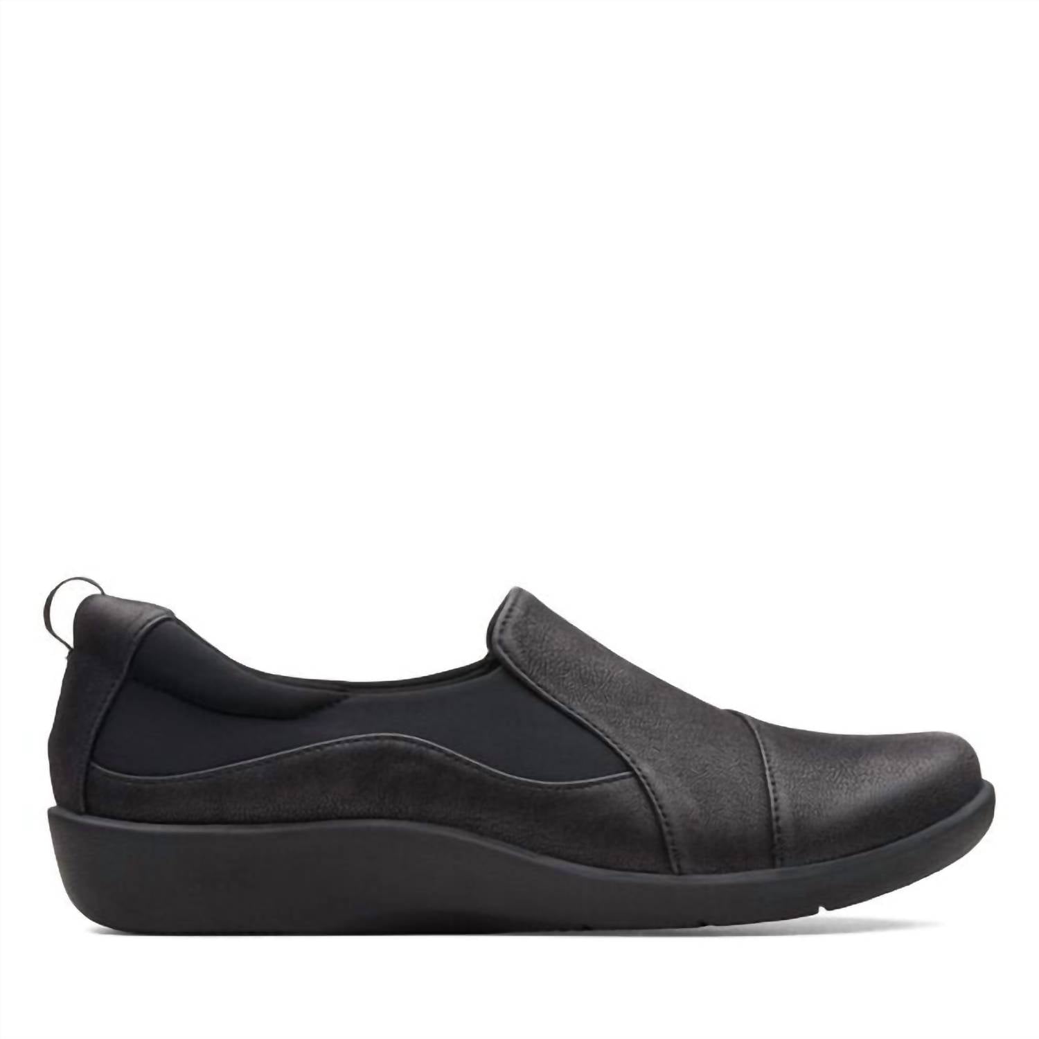 Clarks Women's Cloudsteppers Sillian Paz Slip-on Shoes in black - women's flats - alternate view
