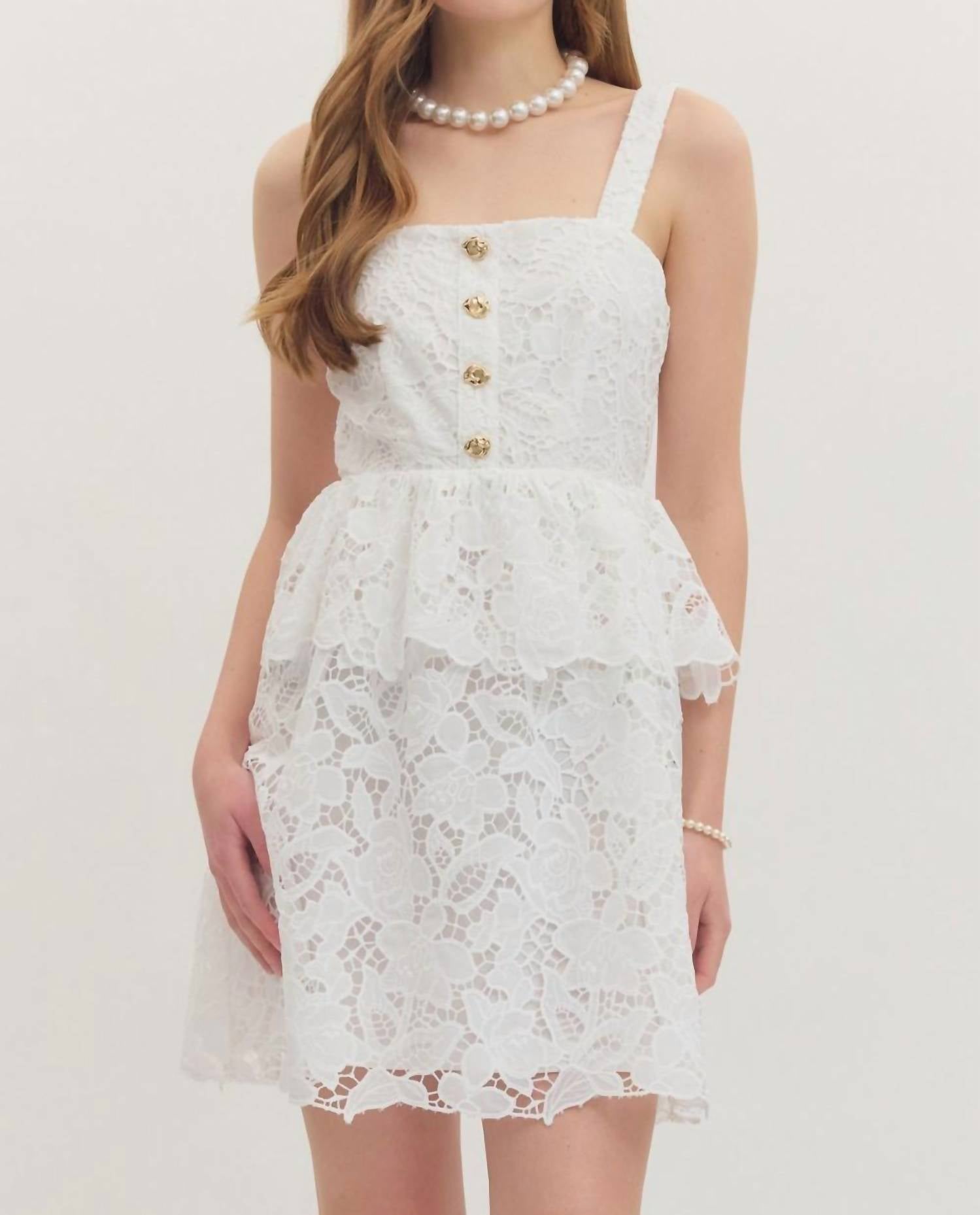 Entro - Floral Laced Dress