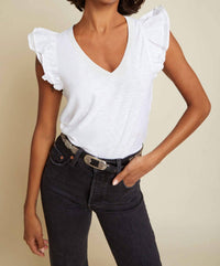 Nation Ltd - Rylan Contrast Ruffle Tank
