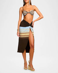 Ramy Brook - Xana Striped Midi Skirt