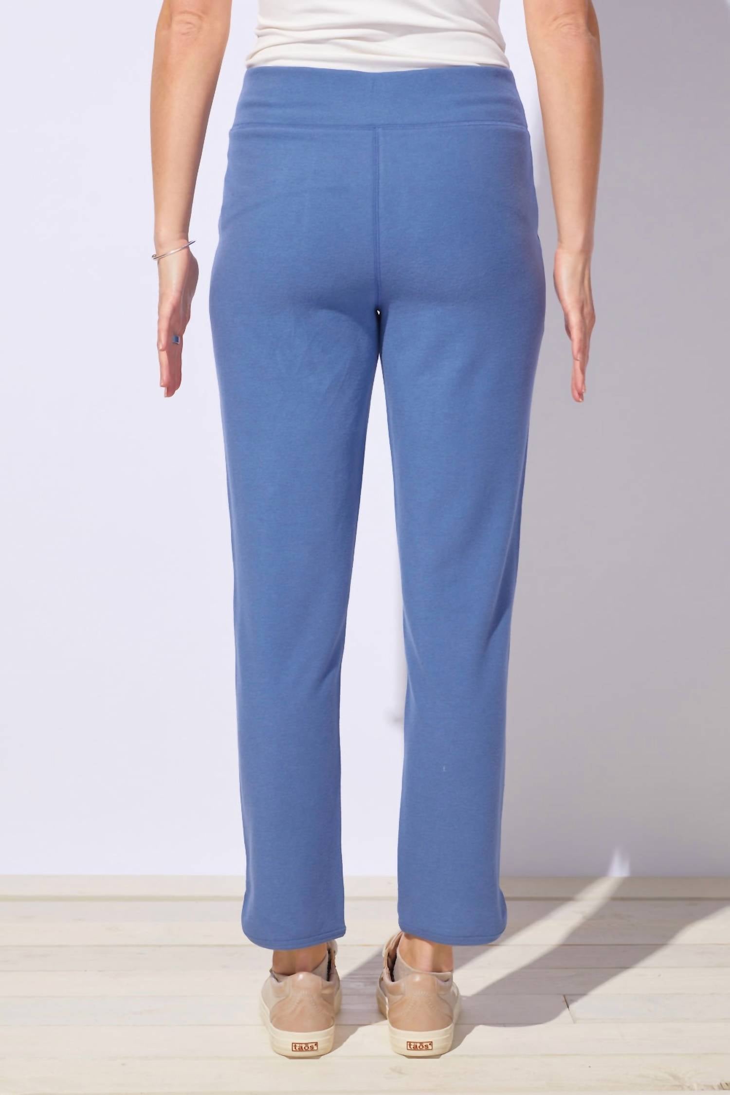 ESCAPE BY HABITAT Butter Rib Knit Saturday Pants in denim - women's pants - alternate view