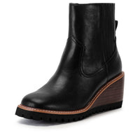 YELLOWBOX Women's Immix Wedge Boot in black - women's shoe
