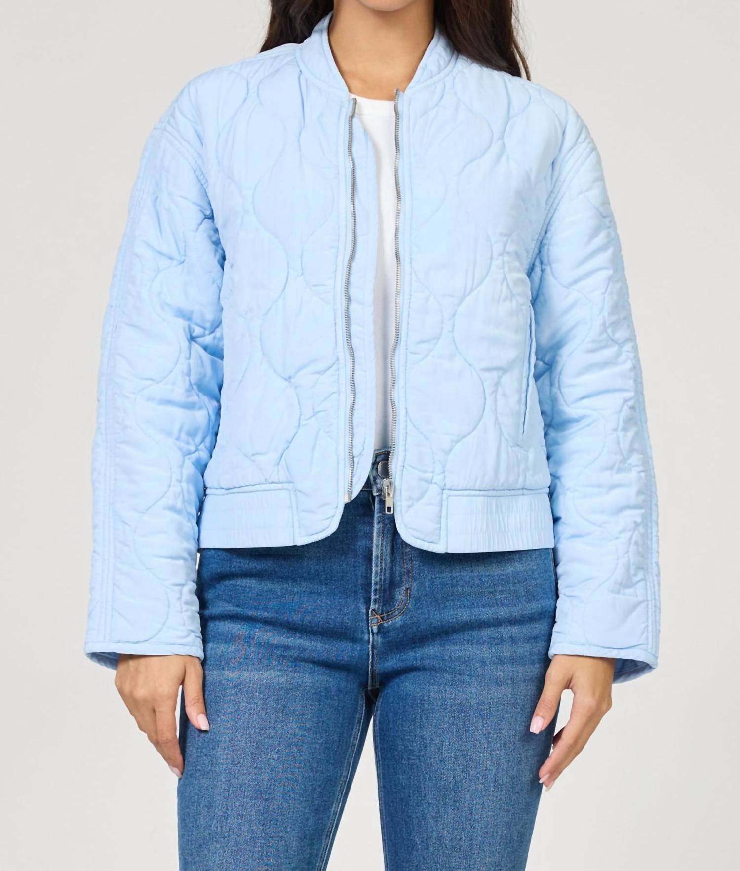 DEAR JOHN DENIM Maverick Quilted Jacket in skyway - women's jacket