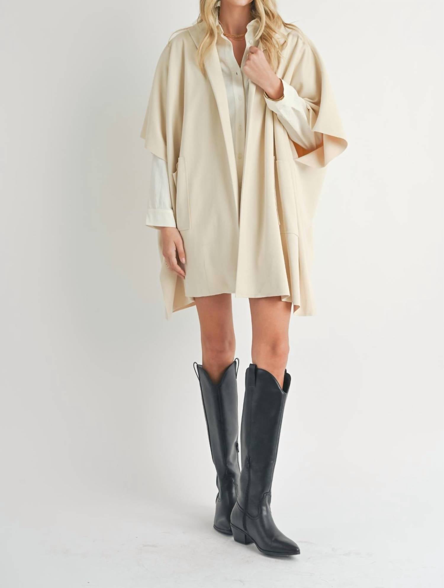 Sadie & Sage - Lisha Belted Poncho