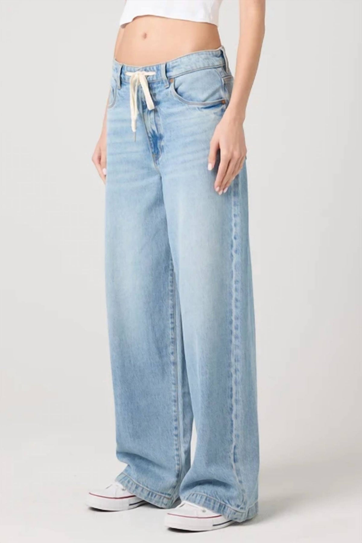 Blanknyc - Low-rise Wide Leg Jean