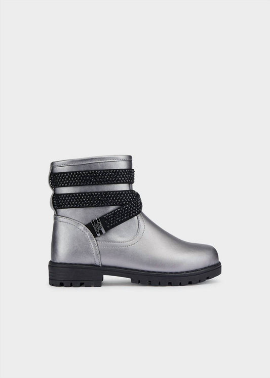 Mayoral - Kid's Rhinestone Strap Biker Bootie