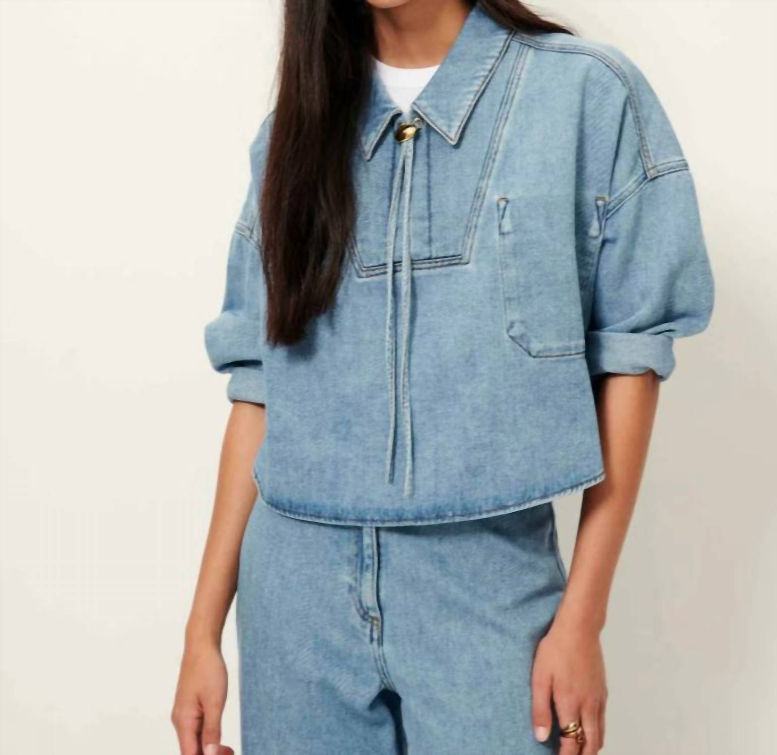 Sessun - Senetosa Sailor-style Denim Top