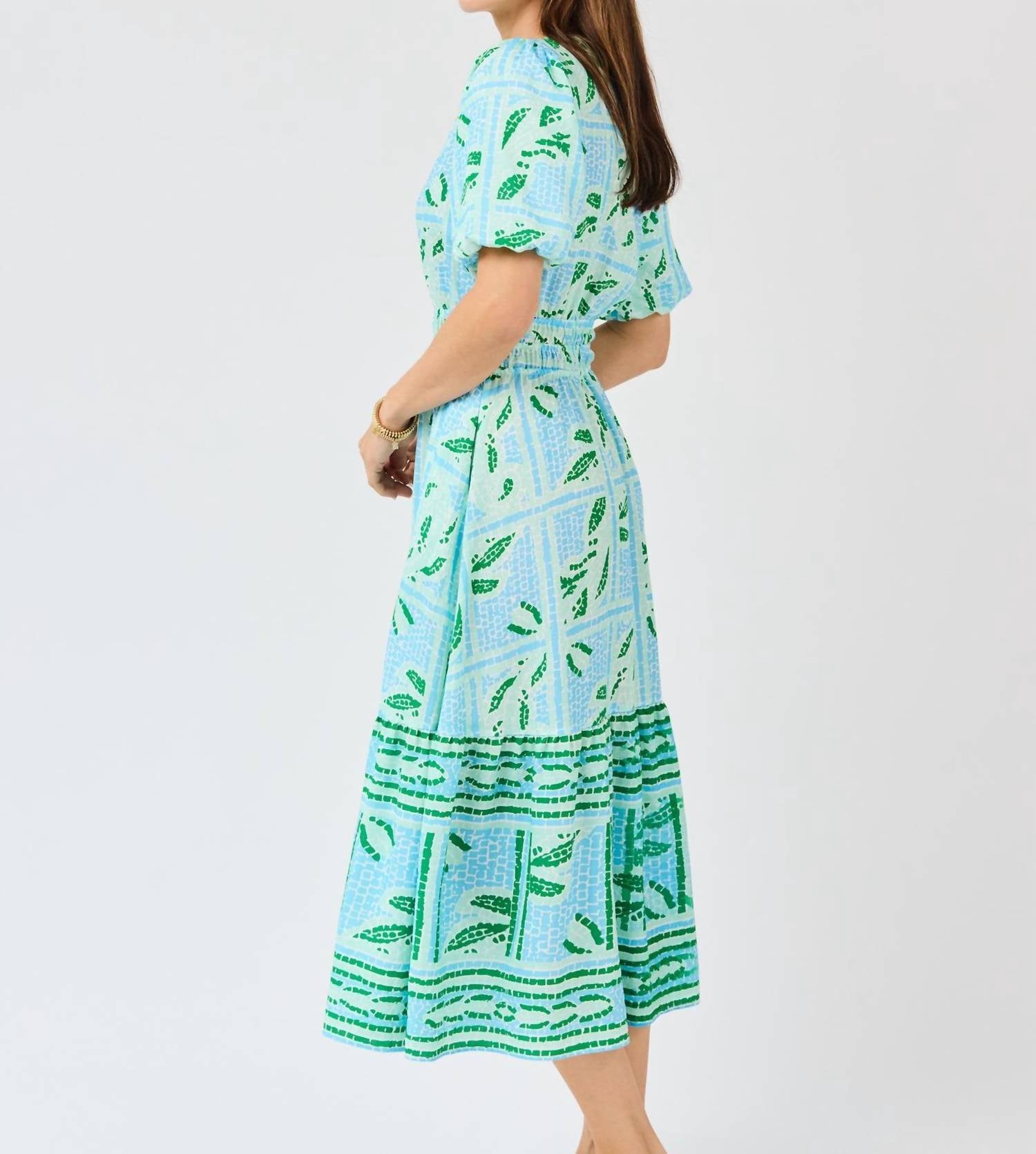 Mary Square - Tracey Trellis Tiles Dress