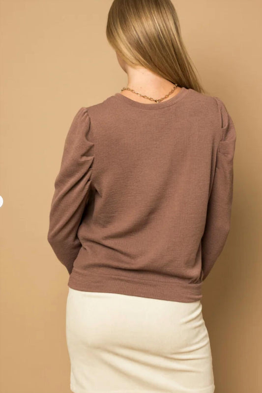 Puff sleeve top