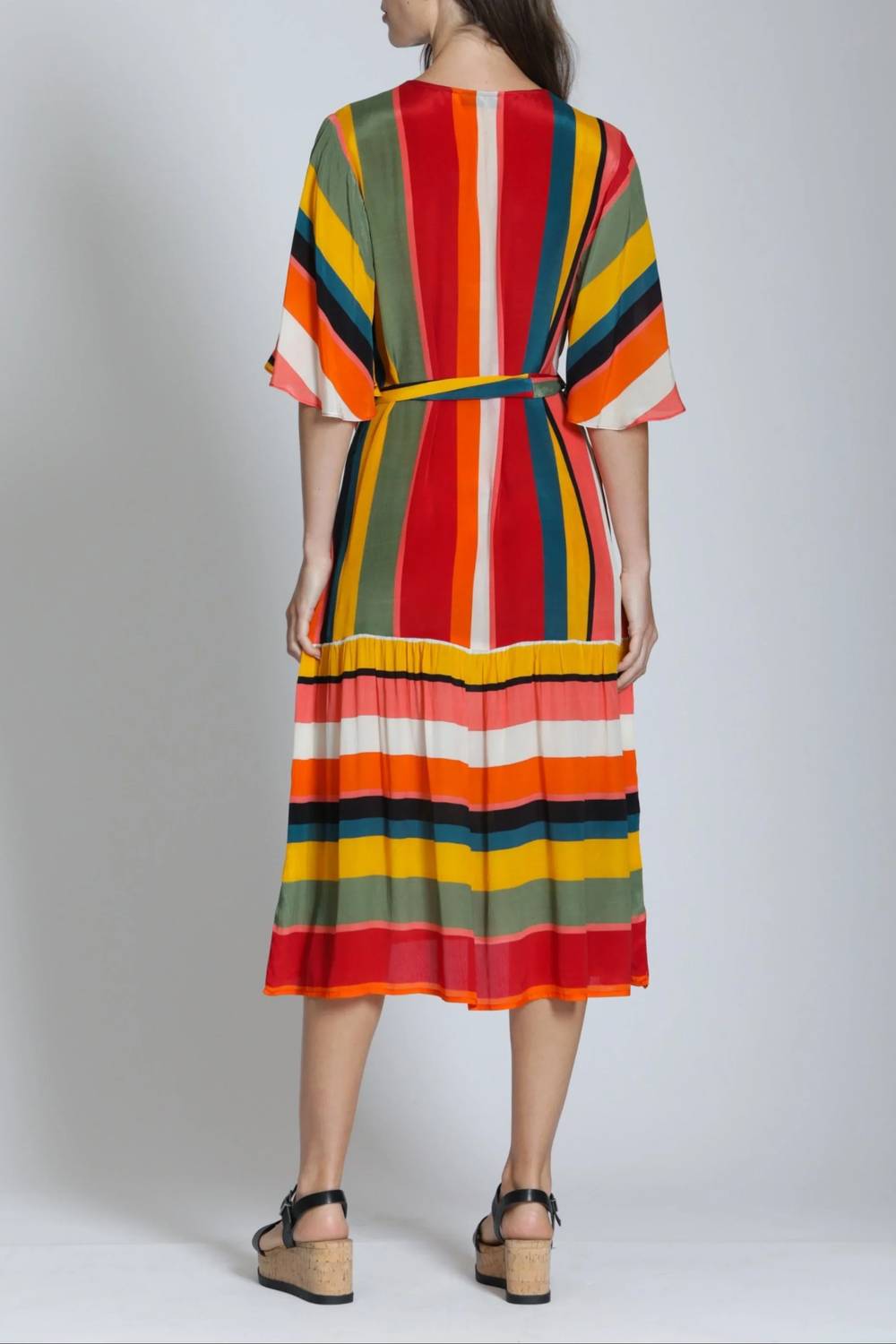 Apny - Women's Striped Maxi Dress