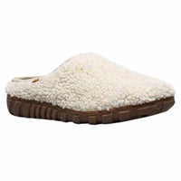 BOGS Women's Snowday Slip Cozy Slipper in oatmeal - women's shoe - detail view