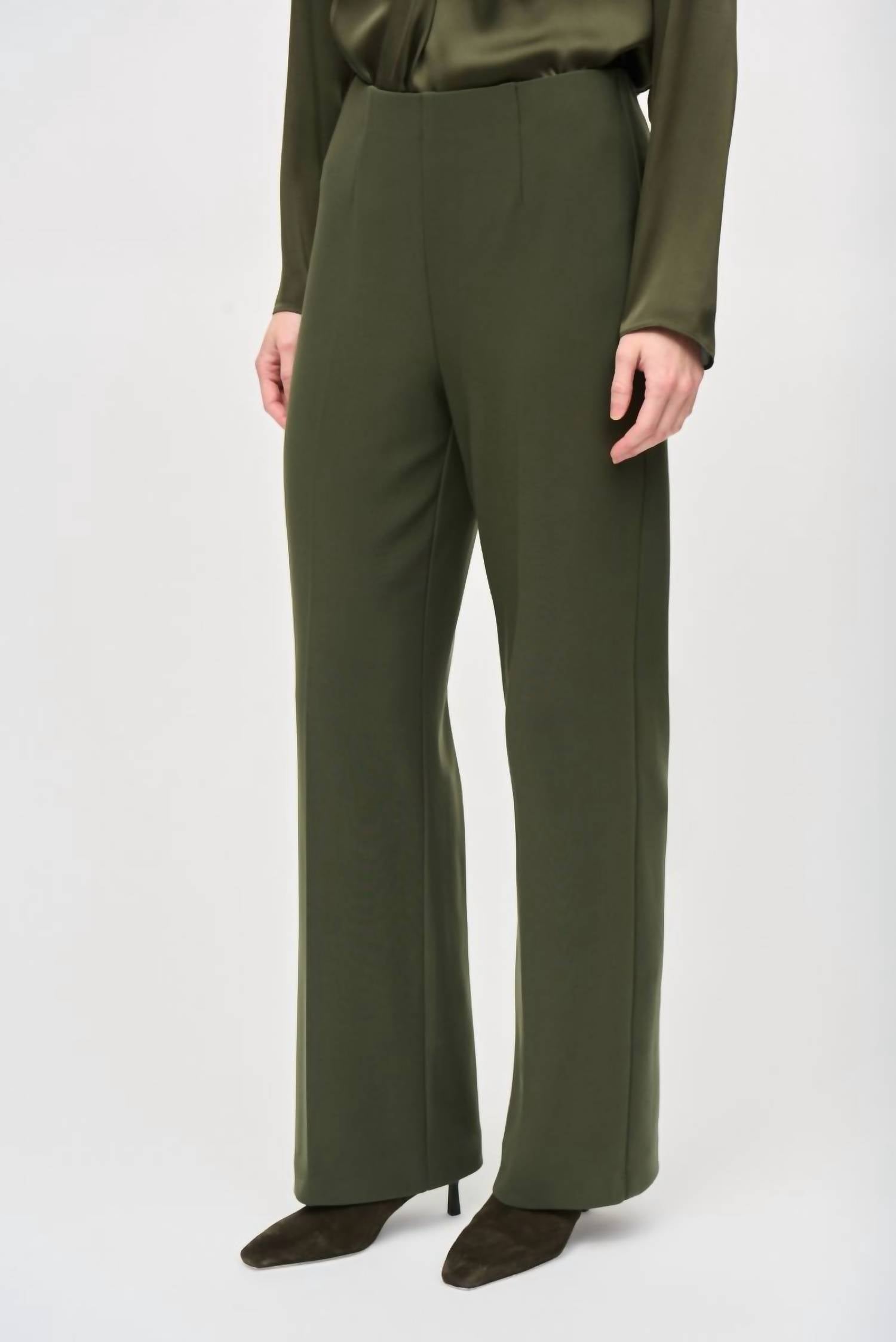 Joseph Ribkoff - High Waist Pull On Wide-leg Pants