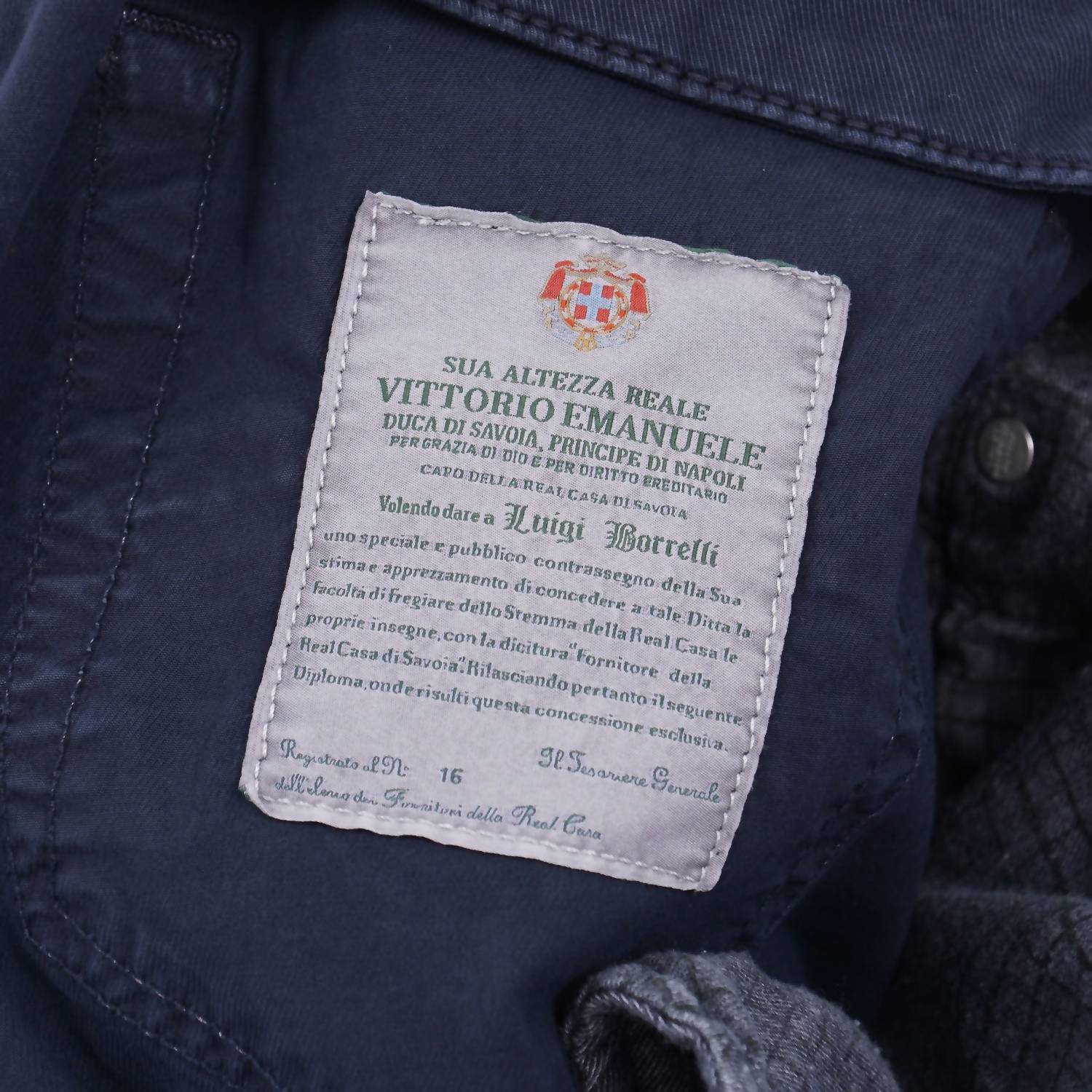 Luigi Borrelli Napoli - Men's Slim-fit Cotton Linen Jeans