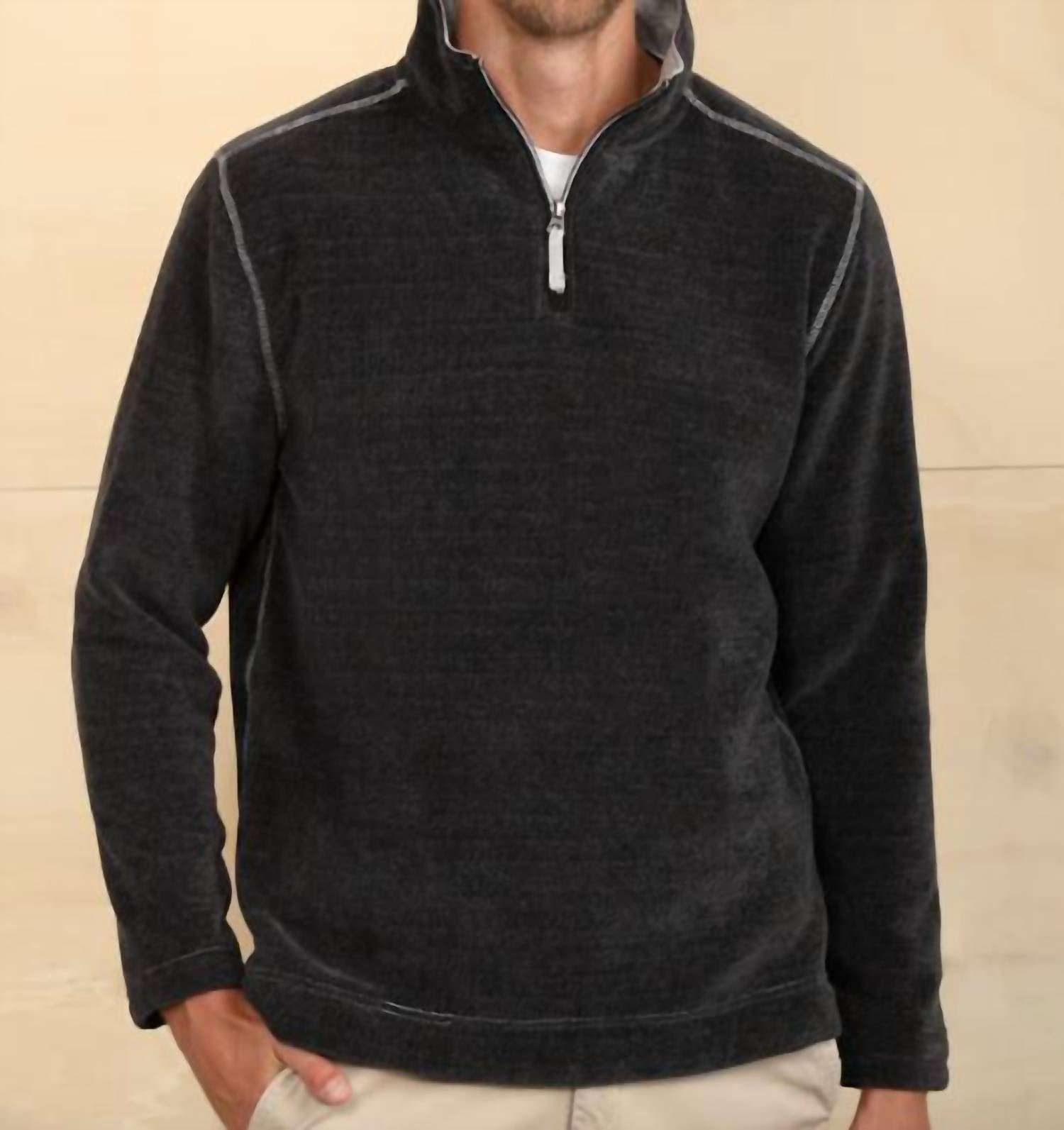 True Grit - Apres Lux Chenille & Sherpa 1/4 Zip Pullover