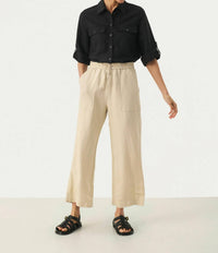 Part Two Eniolas Trousers in white pepper - women's pants - alternate view