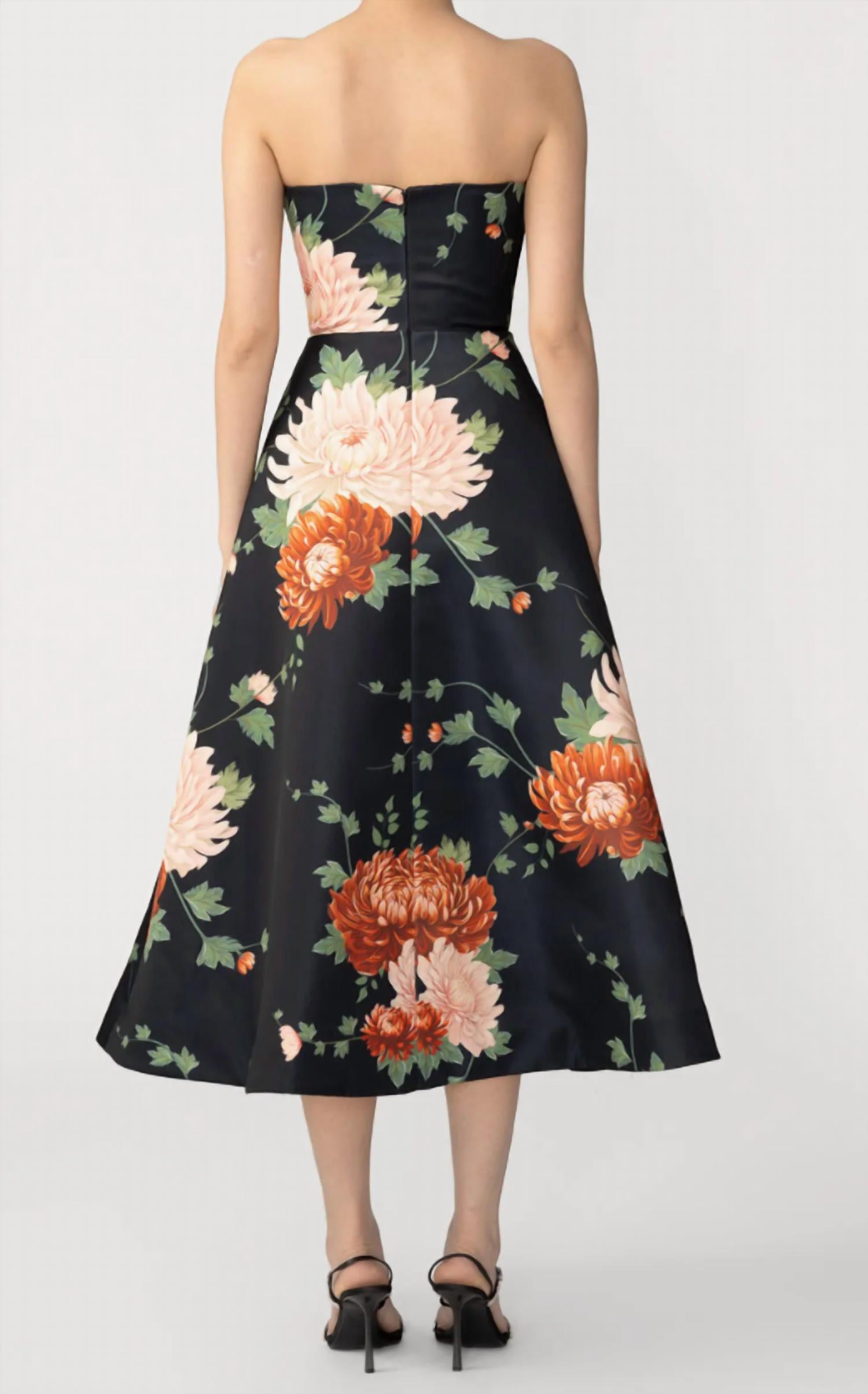 Sau Lee - Fiora Satin Dress