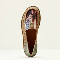 ARIAT Women's Cruiser Rodeo Quincy Shoe in brown bomber - women's flats - alternate view