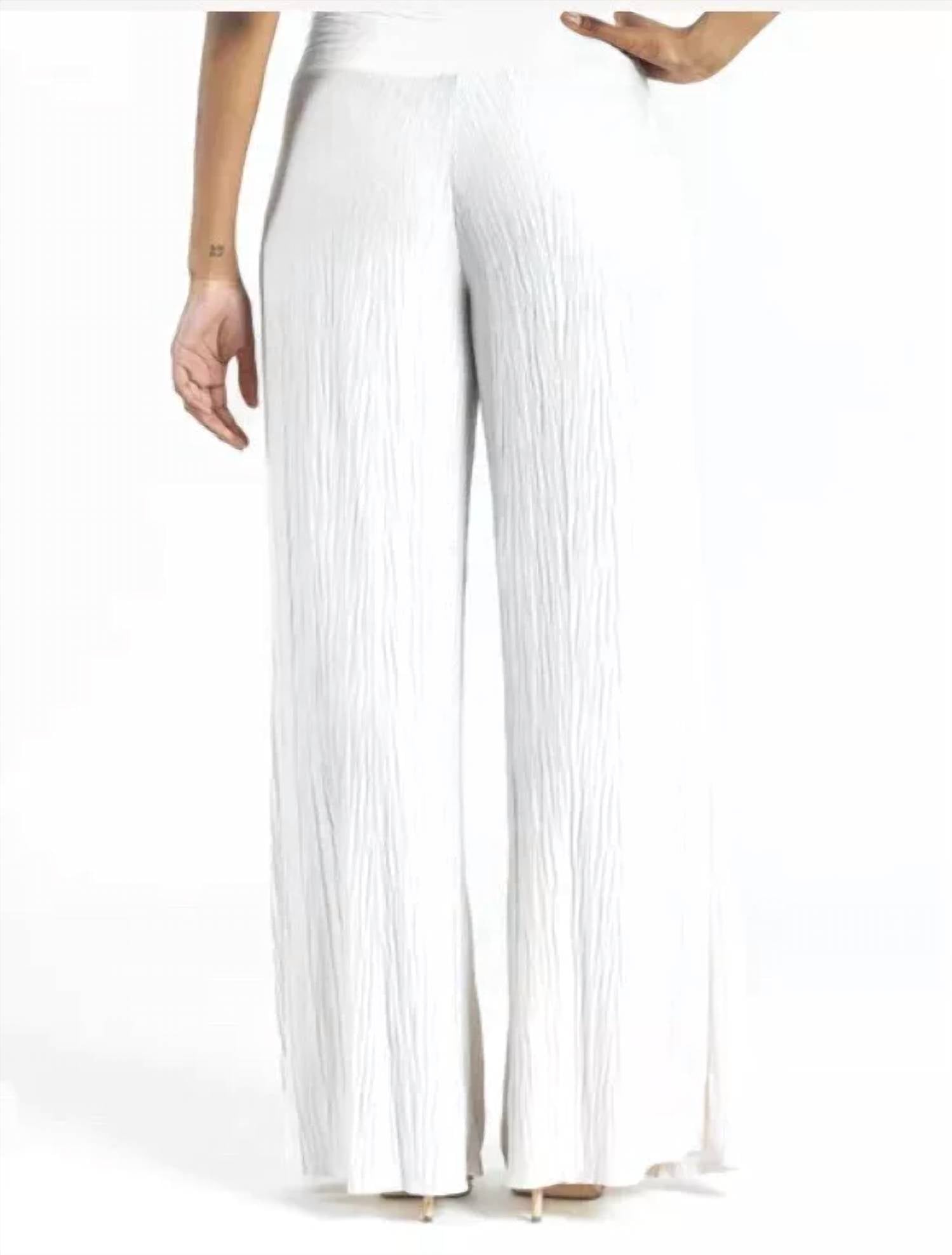 Clara Sunwoo - Soft Pleat Knit Palazzo Pant