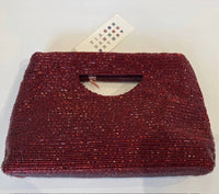Tiana - Cutout Handle Linear Bead Clutch