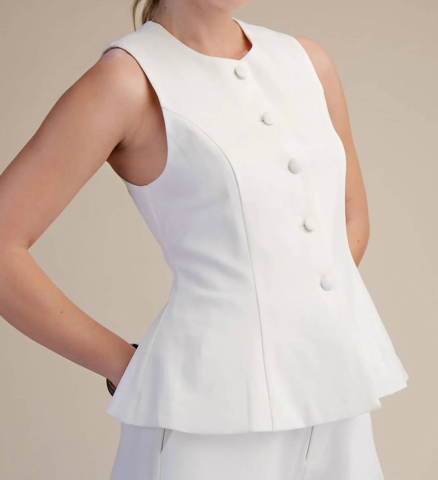 Glam - Peplum and Proper Button Up Top