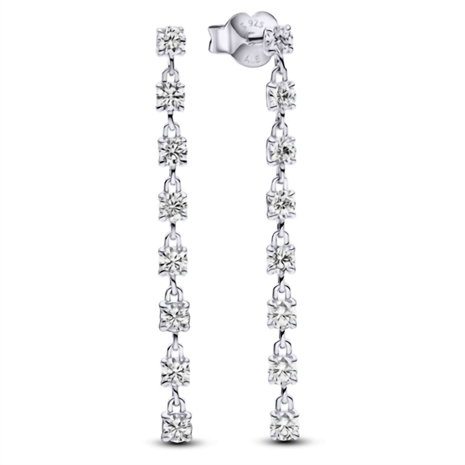 Pandora - Sparkling Eight Stones Drop Earrings