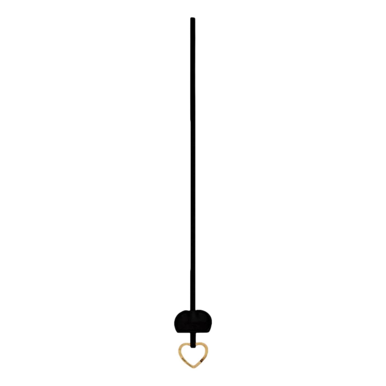Saint Laurent - Women's Patent Leather Heart Keyring Necklace