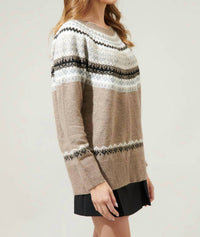 Sugarlips - McNeal Fair Isle Crewneck Sweater