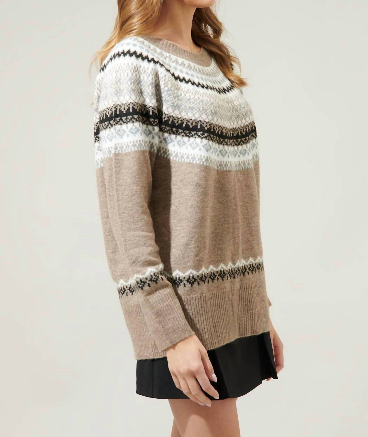 Sugarlips - McNeal Fair Isle Crewneck Sweater