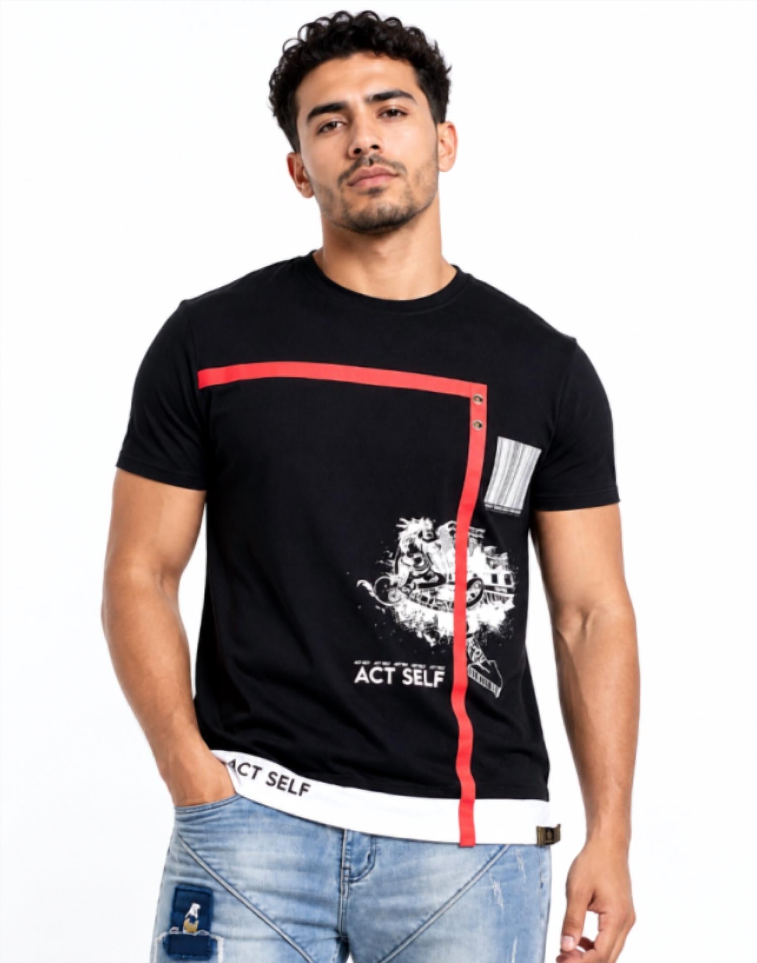 The Athletic Side Of Us - Act Self Tee – Moisture-wicking Organic Cotton | Graffiti Accents