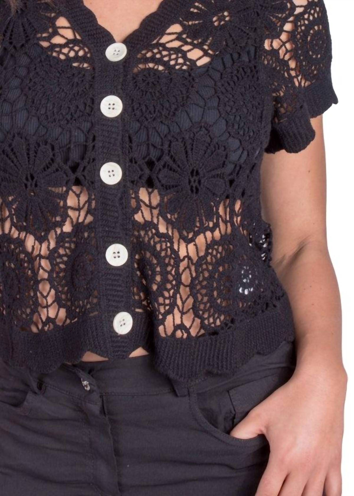 Gigi Moda - Diletta Crochet Cardigan