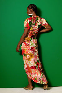 CAROLINA K Women's Dana Dress in jardin - women's dress - alternate view