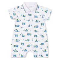 Kissy Kissy - Kid's Earth Movers Short Playsuit