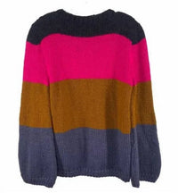 Vero Alfie - Women's Aguariba Colorblock Chunky Knit Chevron Sweater