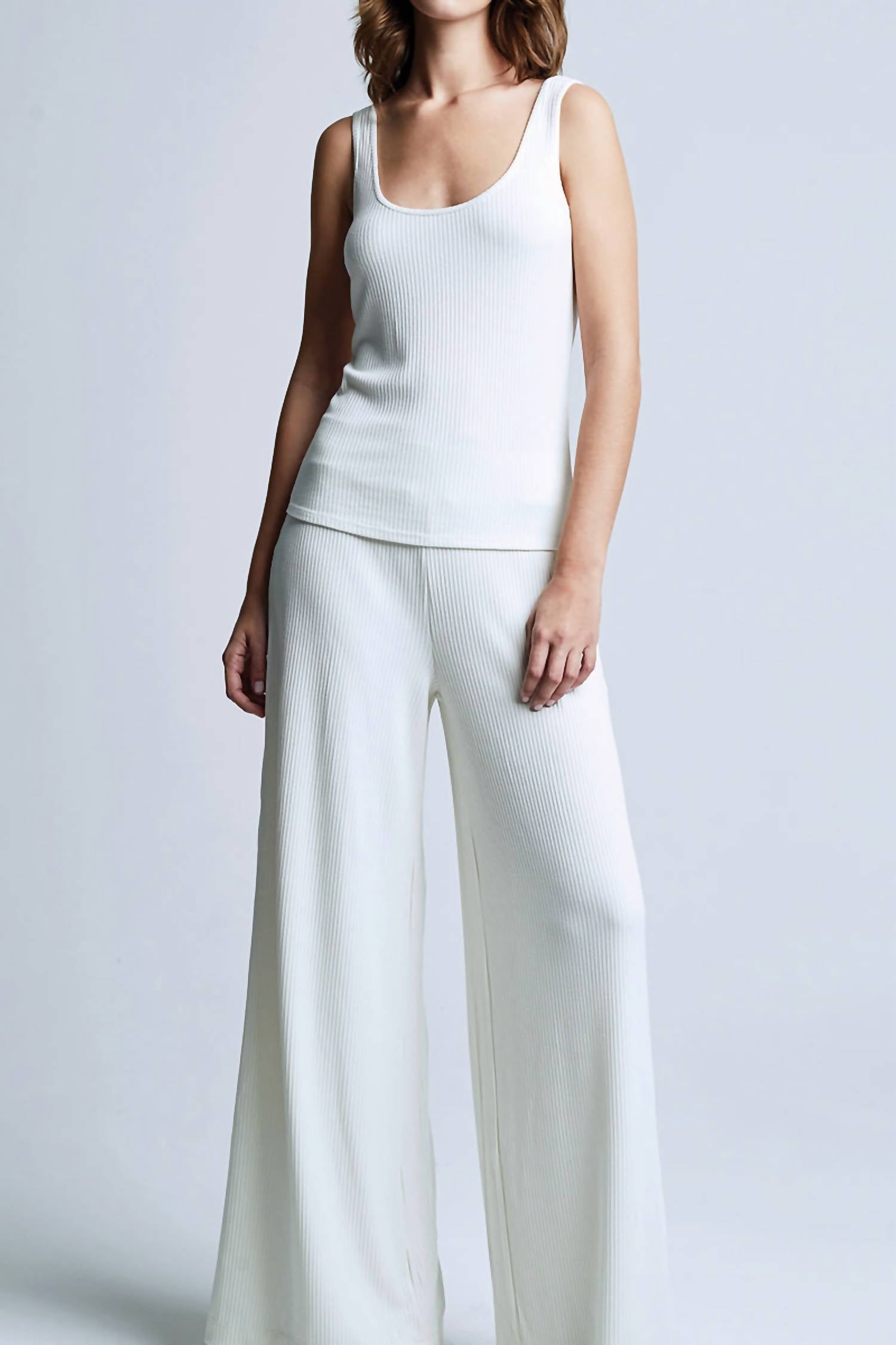 L'Agence - Iman U-neck Ribbed Tank Top