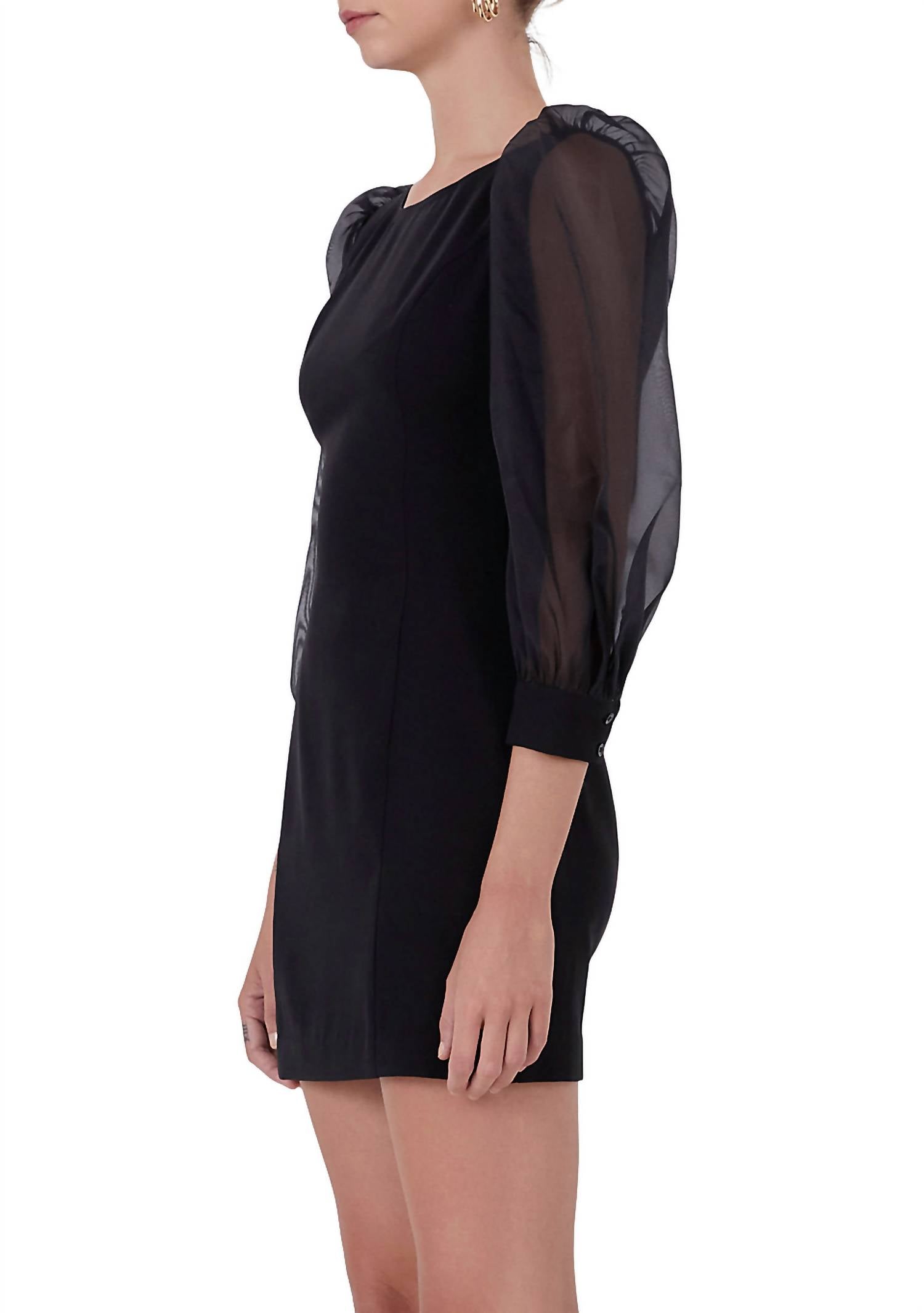 Endless Rose - Organza Blouson Mini Dress