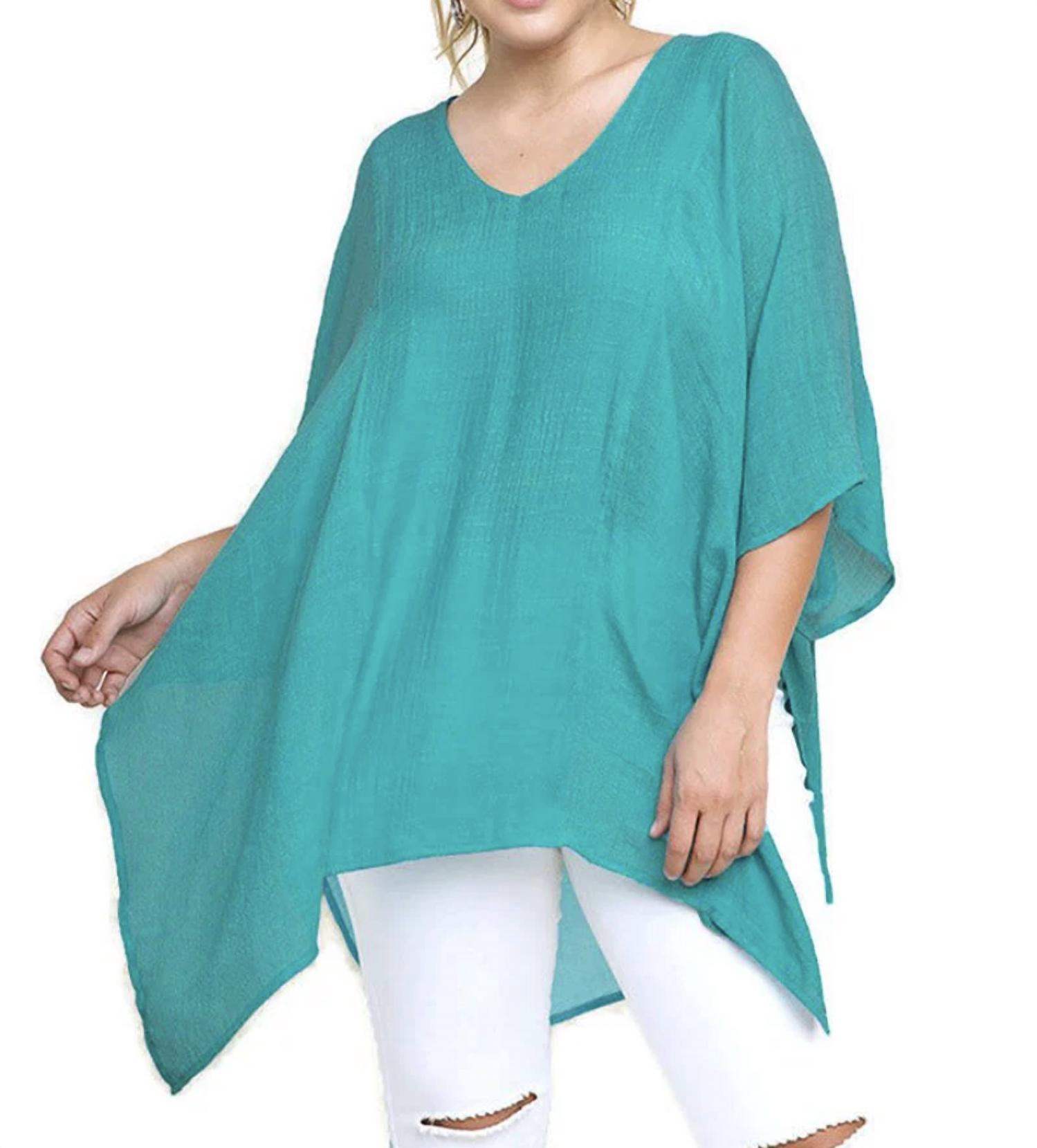 Umgee - V-neck Caftan Tunic