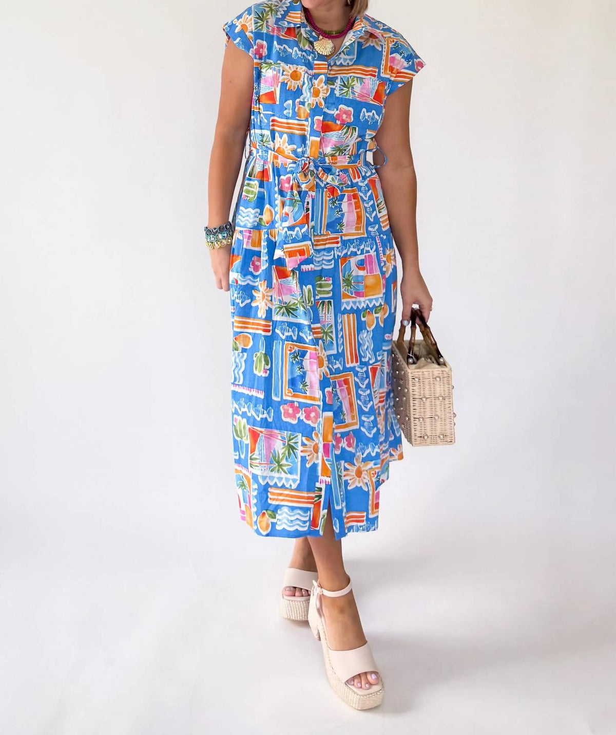 Karlie - Midi Shirt Dress