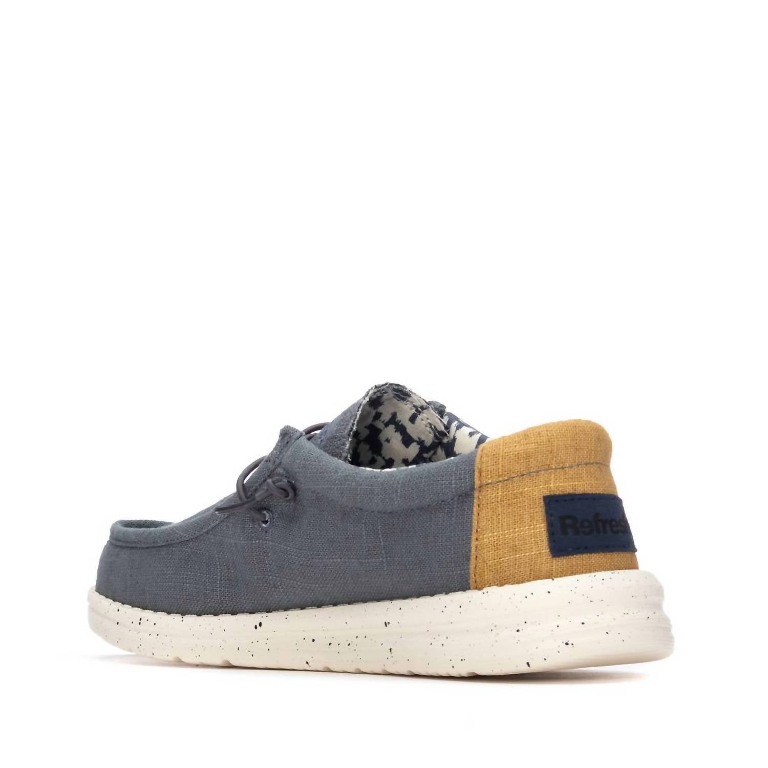 Xti Men's Comfort Boat Shoes in navy - men's shoe - alternate view